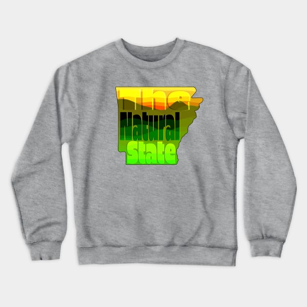 "The Natural State" Arkanas Design Crewneck Sweatshirt by Arkansas Shop